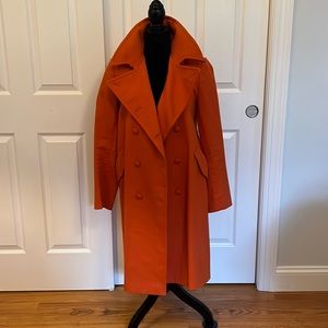 Charles Nolan NY Burnt Orange Long Coat